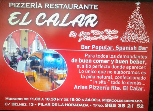 Restaurante Pizzeria El Calar Pilar de la Horadada